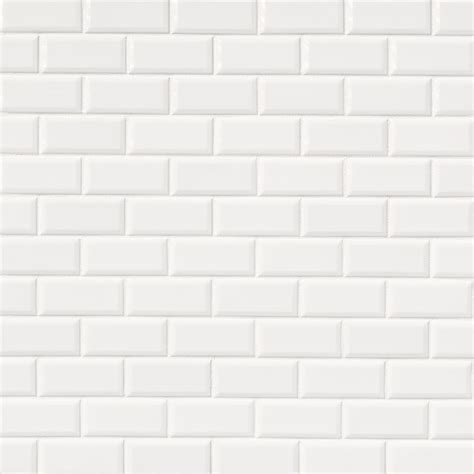 Bright White Subway Tile X Beveled Style Tile Beveled Subway Tile