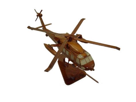 MH60 Sierra Mahogany Wood Desktop Helicopters Model - Etsy