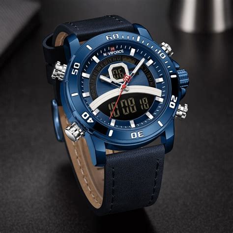 Naviforce Nf Dual Time Luxury Series Digital Analog Function