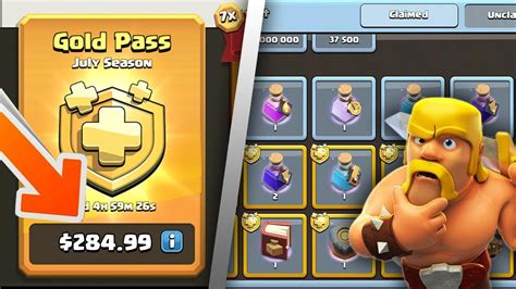 How Much Is The Gold Pass Actually Worth Clash Of Clans Season Challenges Youtube