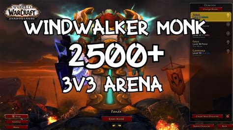 WindWalker Monk 3v3 Arena 2500 Shadowlands 9 0 2 YouTube