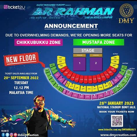 2 TICKETS AR RAHMAN CONCERT MUSTAFA ZONE TICKET ARR, Tickets & Vouchers ...