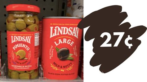 27¢ Lindsay Olives At Publix Southern Savers