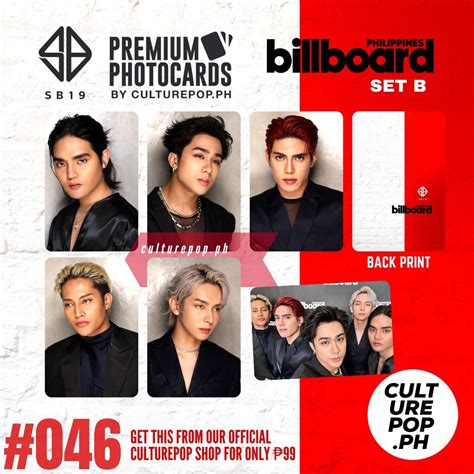 046 SB19 Billboard PH Premium Photocards Unofficial Hobbies Toys