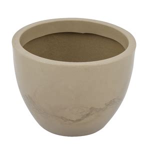 Vaso de Chão Extra Grande em Plástico 53x30cm Camurça Verona Vasart