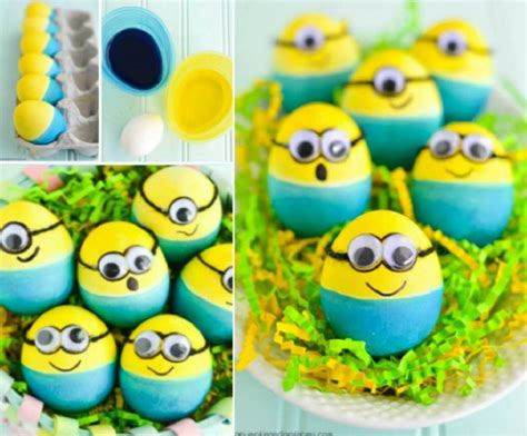 Diy Dyed Minion Easter Eggs Home Design Garden And Architecture Blog