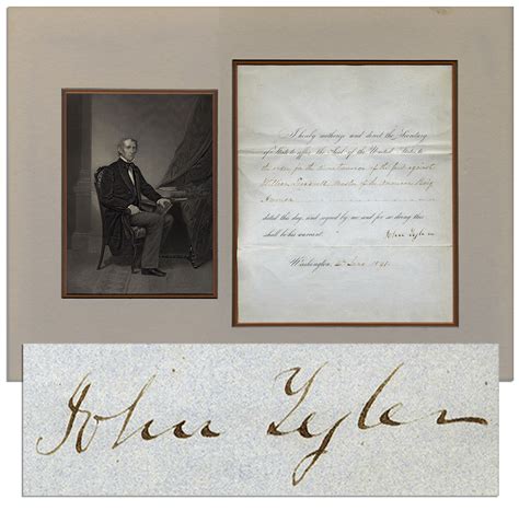 Sell Your Original John Tyler Signed Document At Nate D Sanders Auctions