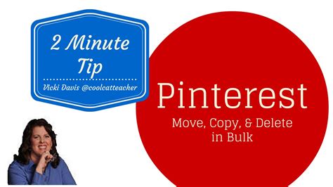 How To Move Pinterest Pins In Bulk Or Copy Or Delete Youtube