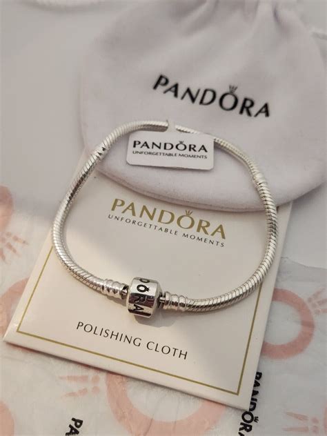 Pandora Moments Snake Chain Charm Bracelet Size 7 5 Inches EBay