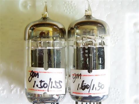 Matched Pair GE 5751 Black Plates 3 Mica D Getter Ecc83 12AX7 TUBE EBay