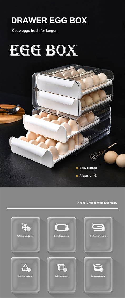 Grid Retain Freshness Refrigerator Food Container Packing Box Tray