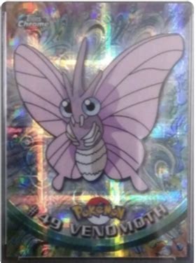 Venomoth Topps Series 1 49 Pokemon Card