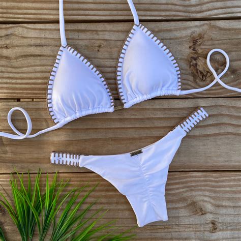 Biquíni Ouro Branco Patarello BeachWear A sua Moda Praia