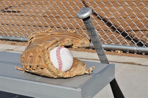 Baseball, Bat, and Glove — Stock Photo © herreid #5227978