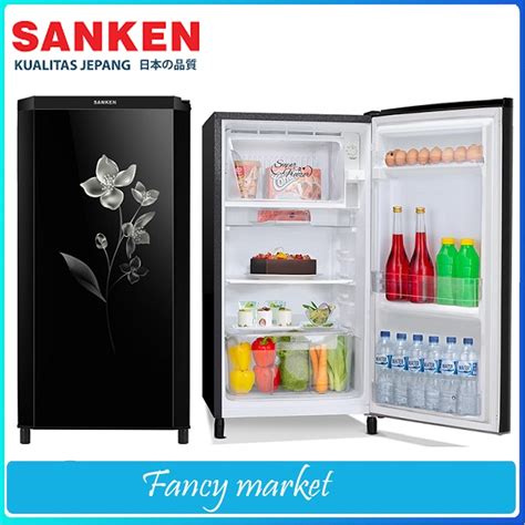 Jual Kulkas Sanken Pintu Sk V F Bk Kapasitas Liter Shopee