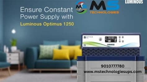 Luminous Optimus 1250 Sine Wave Home UPS At Rs 7500 Pure Sine Wave