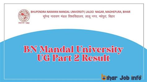 Bnmu Ug Part 2 Result 2023 Declared