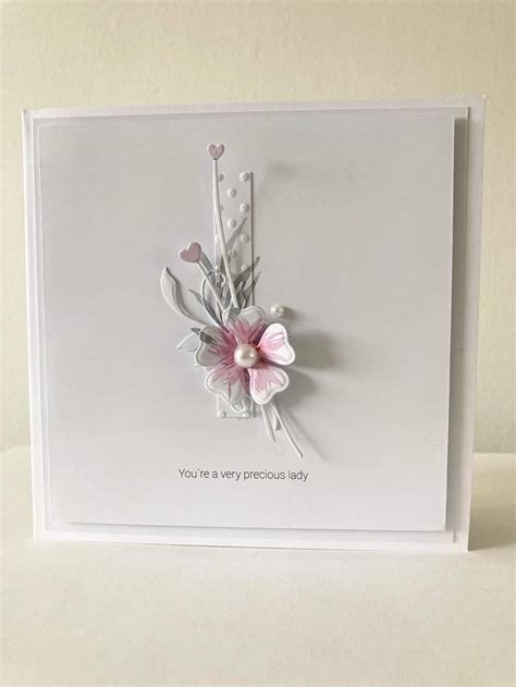 Pin By Andria Cameron On Cards Simple Cards Flower Cards Floral Cards