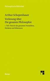 Vorlesung über Gesamte Philosophie 1 Teil Theorie des gesamten