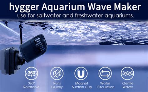 Hygger Mini Wave Maker For Gallon Aquarium With Magnetic Mount