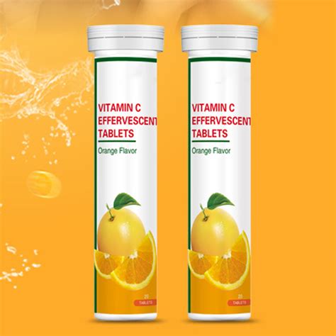 Oem Tablets Factory Price Weight Loss Soft Drink Vitamin C Orange