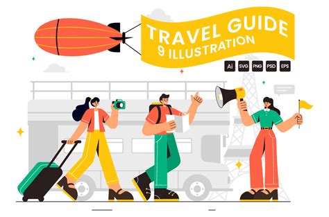 travel guide   illustration masterbundles