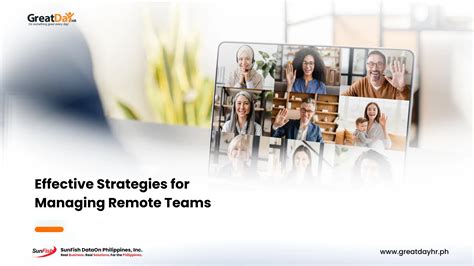 Effective Strategies For Managing Remote Teams GreatDay HR