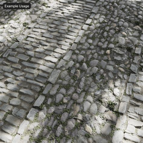 grass pathway  cobblestone paver texture poliigon