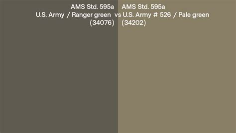 Ams Std 595a 34076 Us Army Ranger Green Vs 34202 Us Army