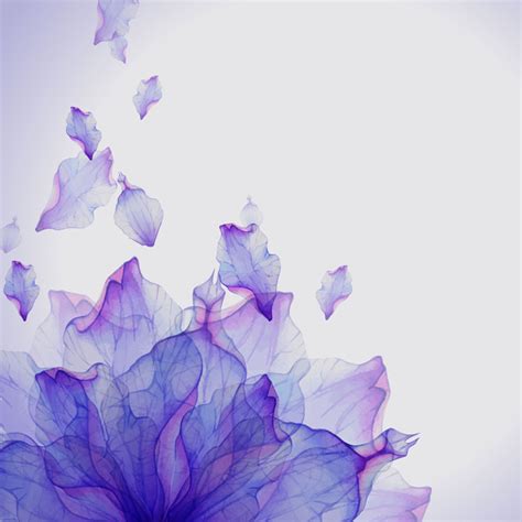 Flying purple petals HD picture free download