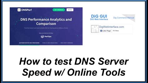 How To Test Dns Server Speed Using Online Tools Youtube