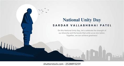 Sardar Vallabhbhai Patel National Unity Day Stock Vector Royalty Free