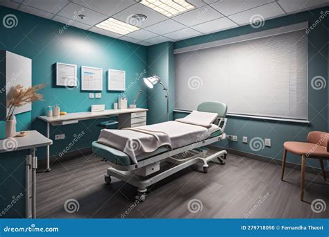 The Hospital Room is Clean and Tidy, Medical Room Stock Illustration ...