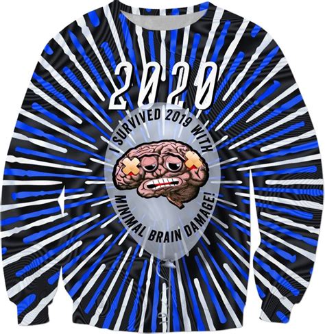 I Survived 2019 With Minimal Brain Damage 2020 Celebration T Shirt