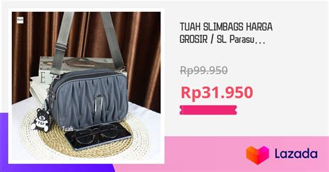 TUAH SLIMBAGS HARGA GROSIR SL Parasut Crocoly 3 Ruang Plat NekeL New