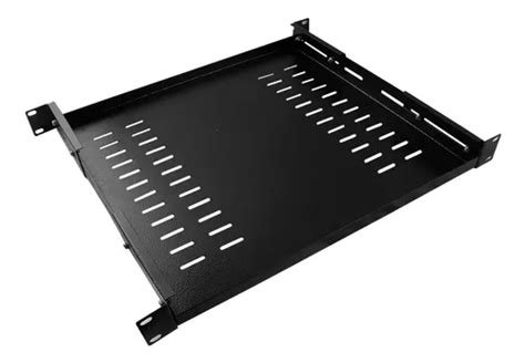 Bandeja Fixa Ventilada 4 Pontos 1u X 400mm Preto P Rack 19 Frete grátis