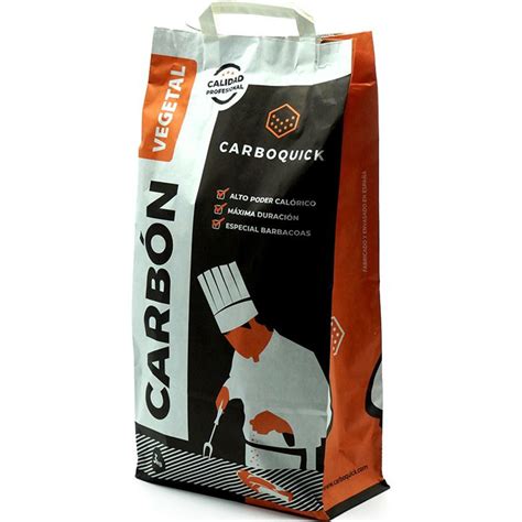 SACO DE CARBÓN VEGETAL 3KG ALTA CALIDAD CARBOQUICK