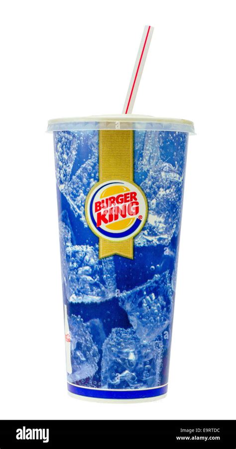 Burger King Cola Drink With Straw Stock Photo Royalty Free Image