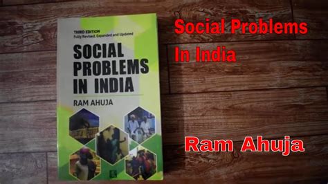 Social Problems In India By Ram Ahuja Book Full Review Youtube