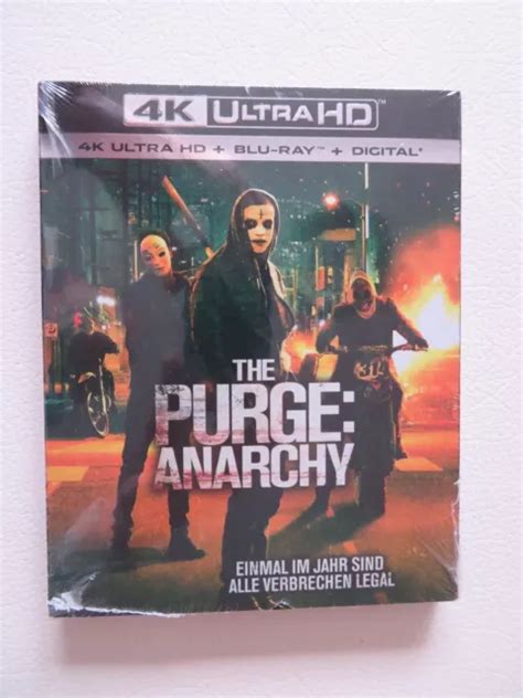 THE PURGE Anarchy 4K Ultra HD Blu Ray 2D Neu In Folie EUR 12