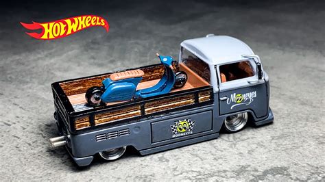 Volks Wagen T2 Pickup Wooden Bed Hot Wheels Custom YouTube