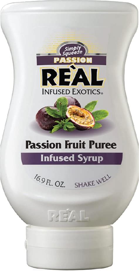 Passion Passion Fruit Puree Infused Syrup 16 9 Fl Oz Squeezable Bottle Pack Of 3