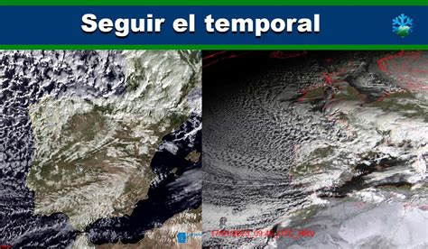 Más imágenes de la entrada del temporal desde el satélite dónde está