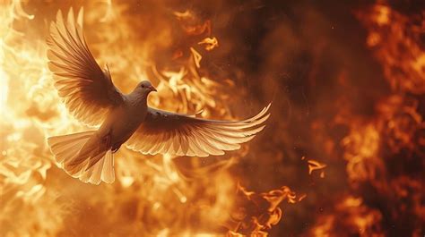 Premium Photo Holy Spirit Fire Divine Illumination