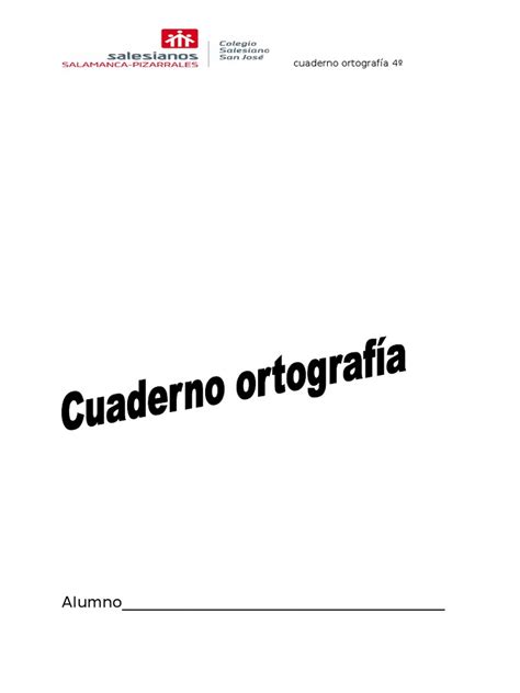 PDF Cuaderno Ortografía 4º DOKUMEN TIPS