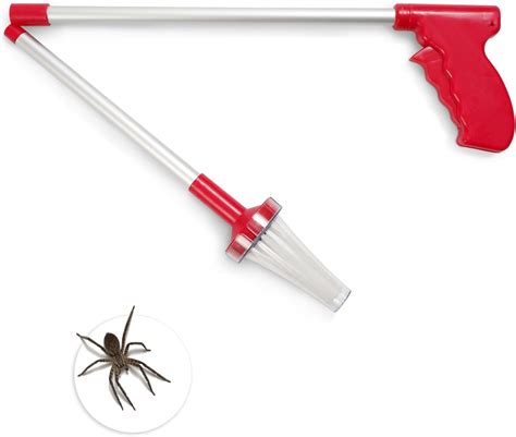 KEPLIN Foldable Spider Catcher Long Handled Bug Trap For Safe And