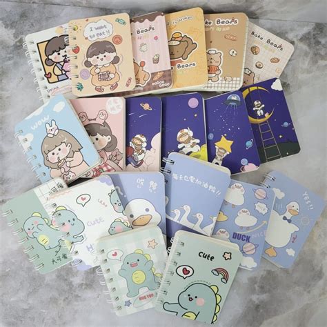 Jual MM NOTE BOOK RING MOTIF MEMO KECIL A7 SPIRAL Isi 80 Lembar