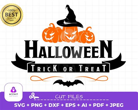 Truco o trato SVG Halloween Clipart Svg Halloween Svg Etsy España