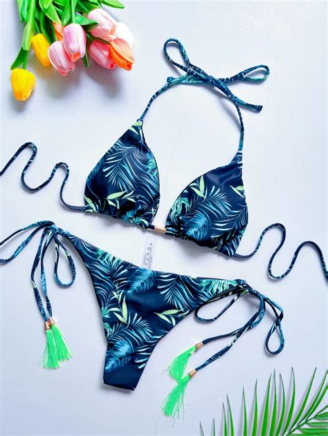 Neue Sexy Print Bandage Bikini Set für Frauen Sommer Sonne Strand Mode Spargut