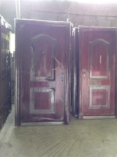 Standard Dark Rose Wood Steel Door Thickness At